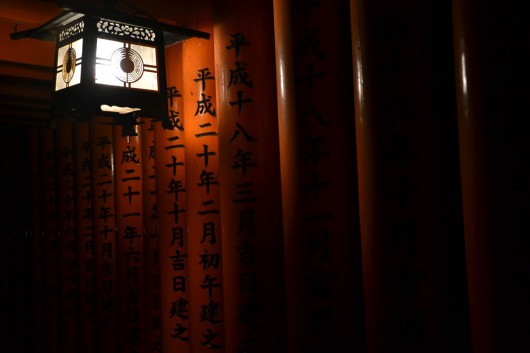 Writings on the torii gates