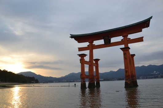 Floating torii in Miyajima