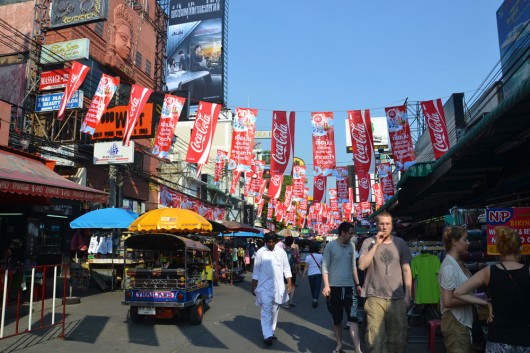 Khao San Rd is covered by Coca Cola these days...