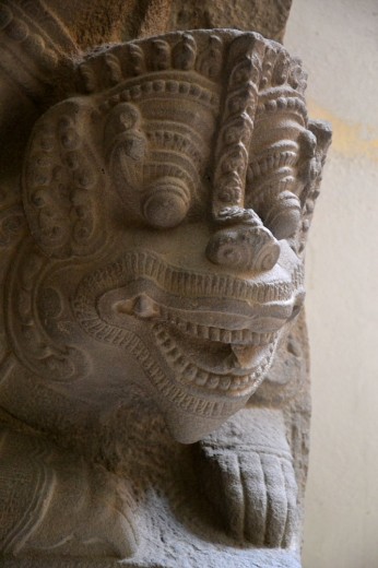 Nice details on the Cham sculptures