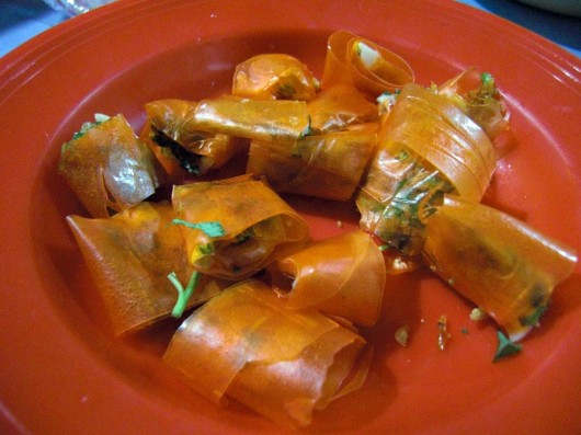 Spring rolls made of special rice paper (Bánh tráng cuốn)