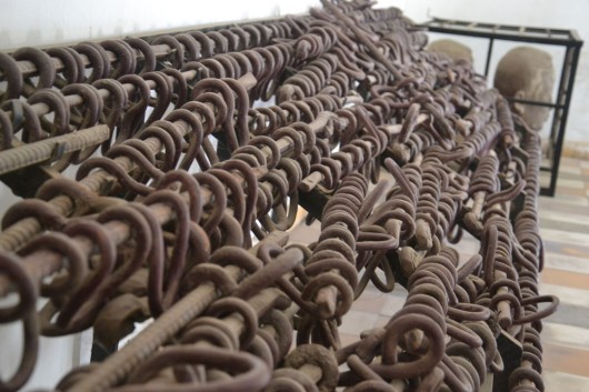 Some of the chainlocks where they chained the prisoners to