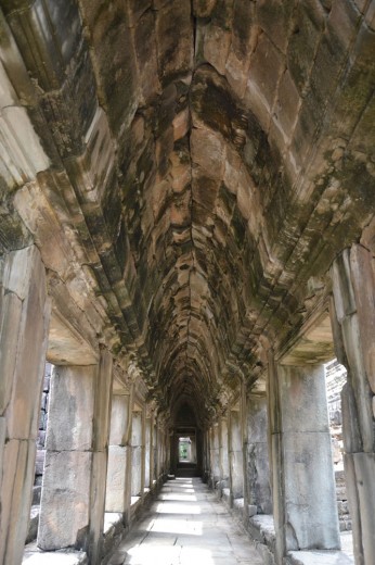 One of the corridors in the temples