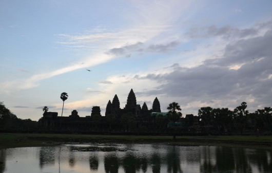 Sunset at the temples of Angkor Wat