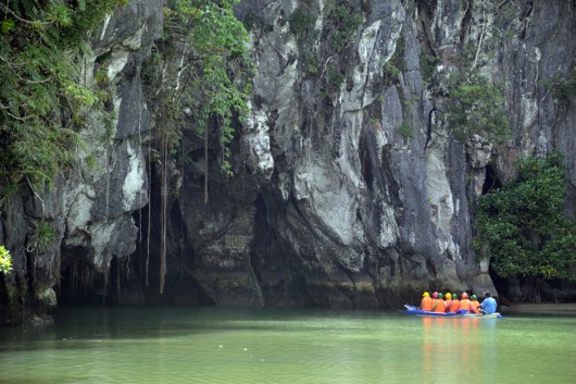 Entrance of the underground river