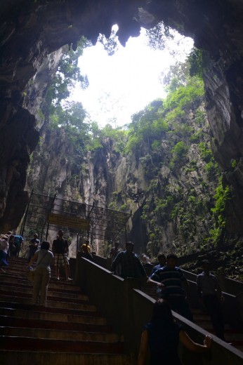 Interior of Batu caves