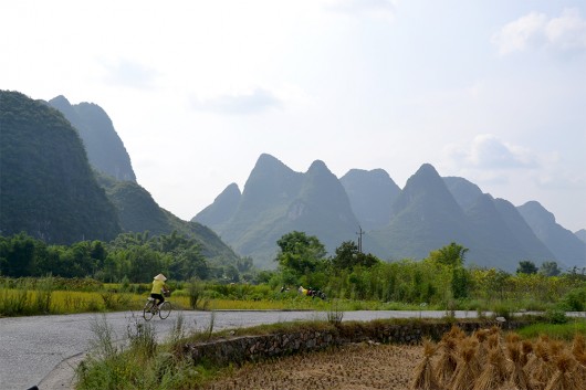 Typical Chinese scenery in Yangshuo