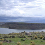 Flat-top island rock thing near Sillustani